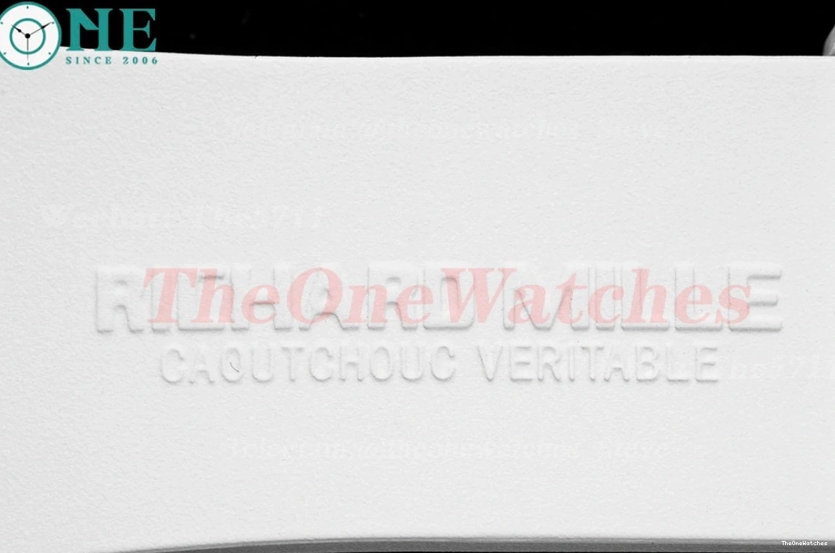 on Dragon Rubber Strap Tourb RM51 RMF Tiger Dial White 0116